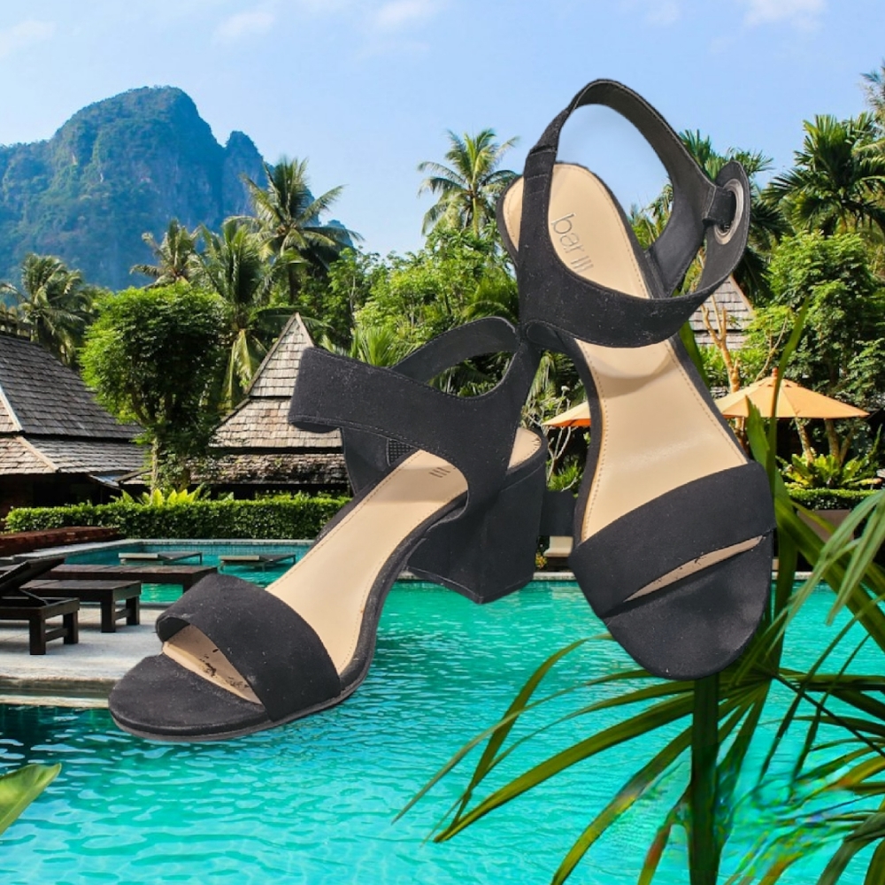Black Ankle Strap Sandal